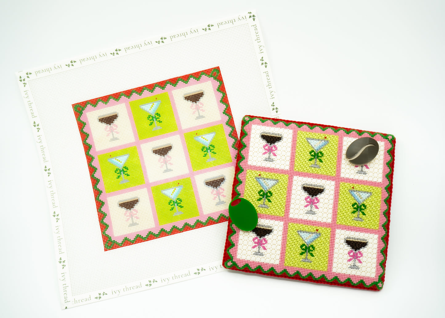 PRE-ORDER: Tic Tac Tini Needlepoint Game Set